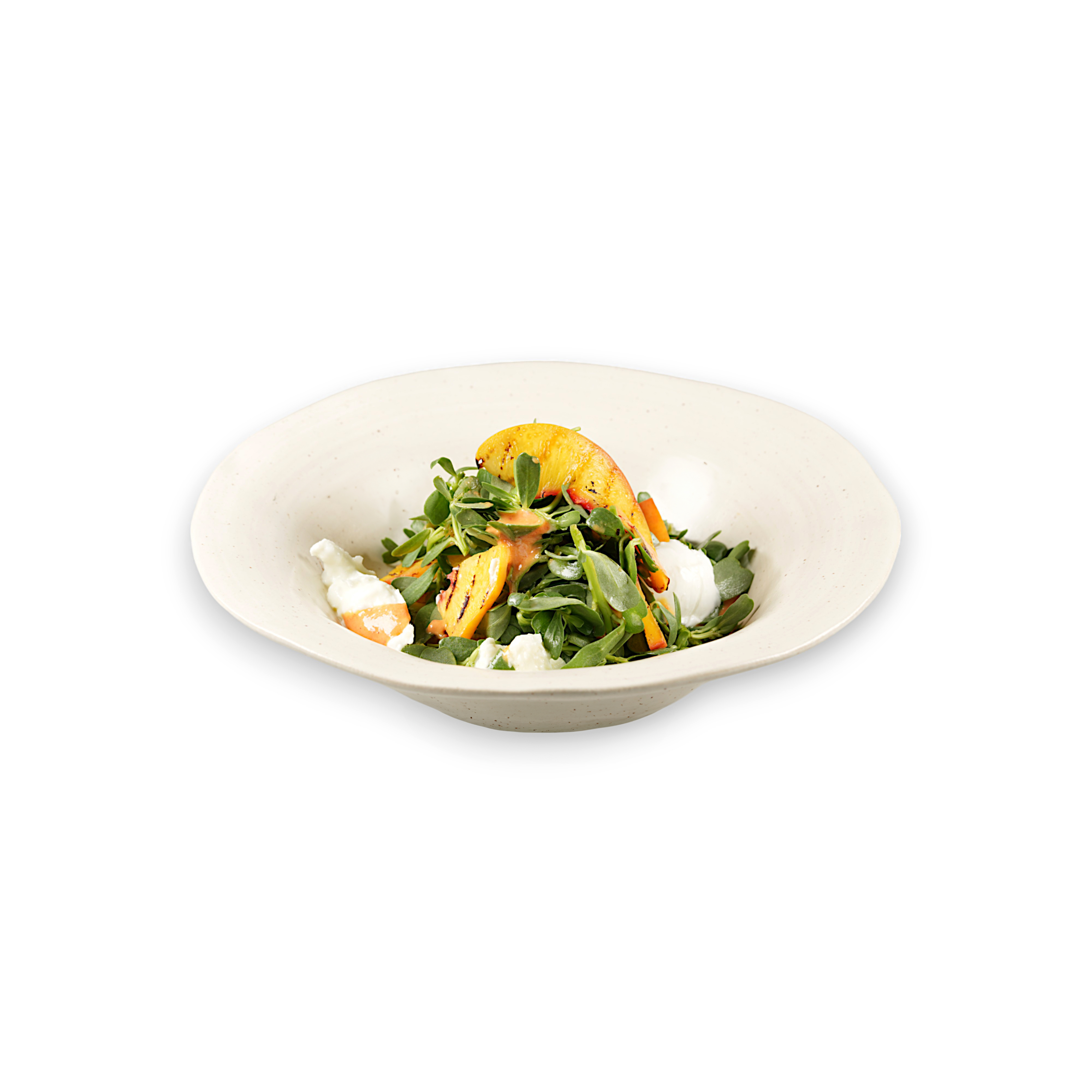 Caramelized Peach Purslane Salad