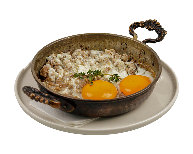 Eggs With Grounded Beef