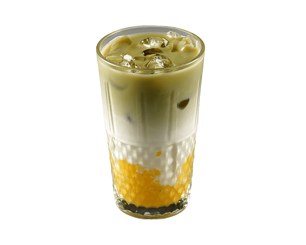 Ice Mango Matcha Latte