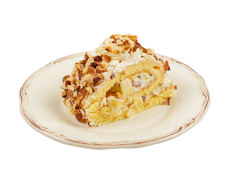 Pineapple Almond Roll Cake