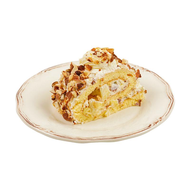 Ananaslı Bademli Sarmal Pasta